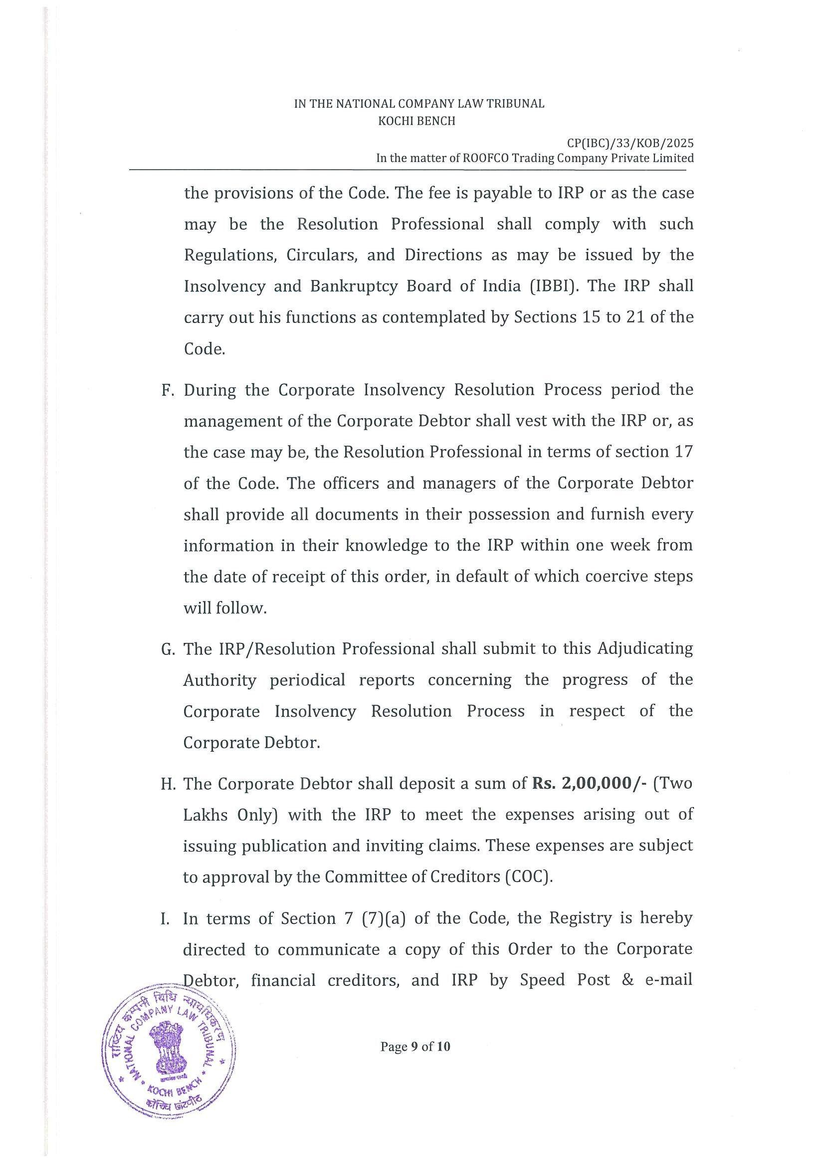 Exhibit reproduced from the original judgment
