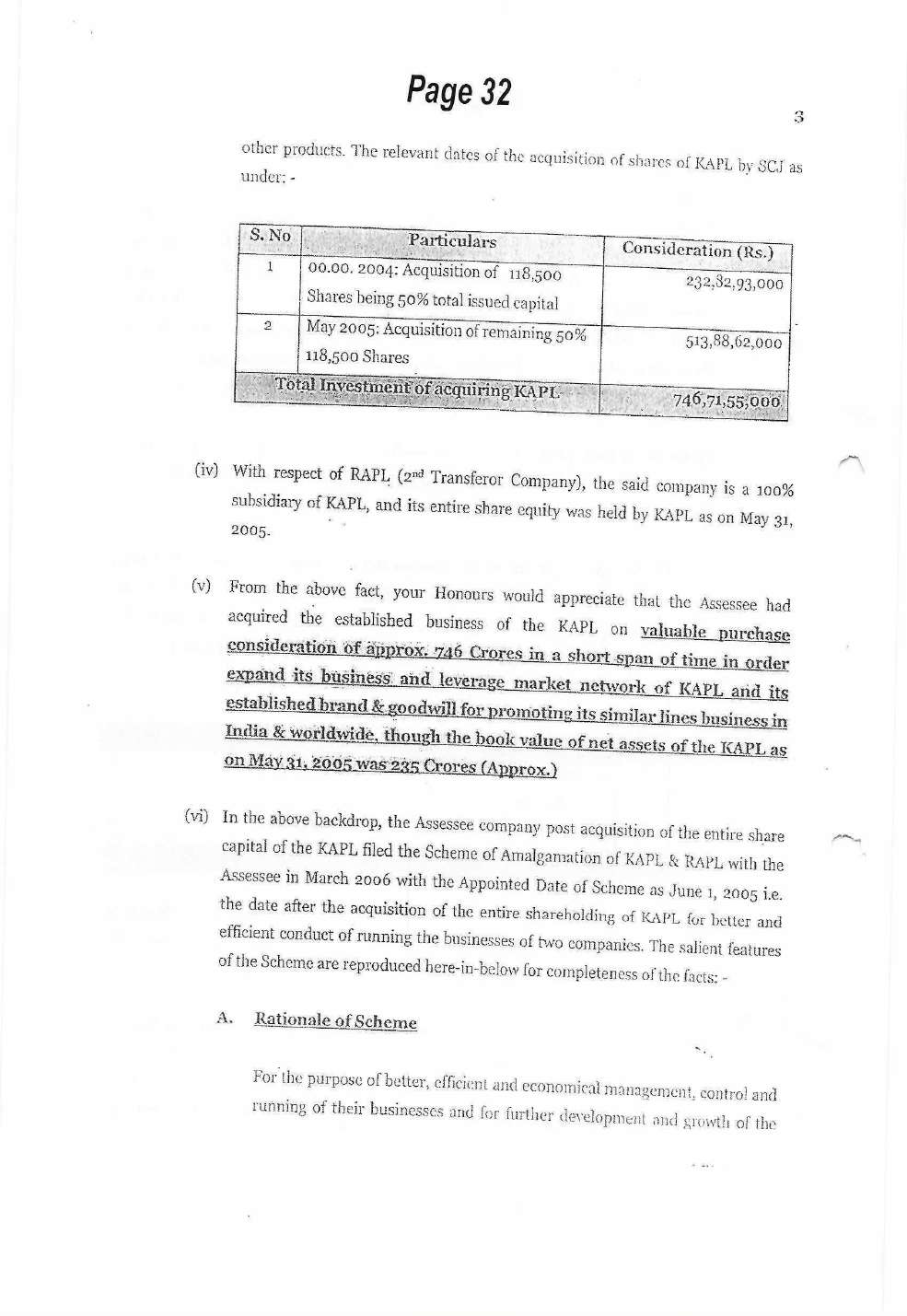 Exhibit reproduced from the original judgment