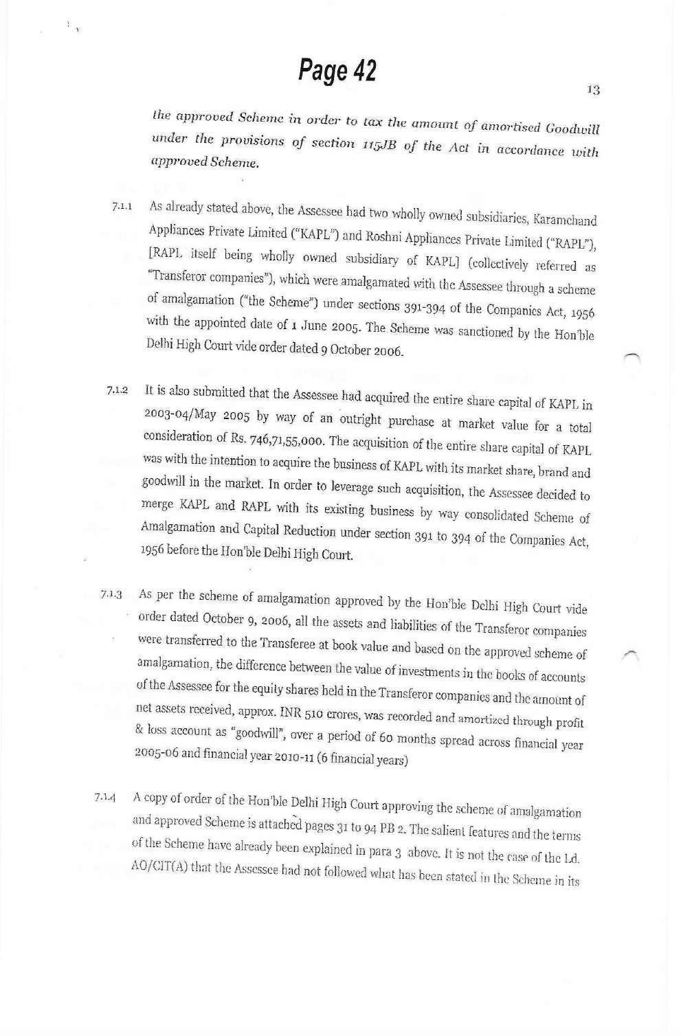 Exhibit reproduced from the original judgment