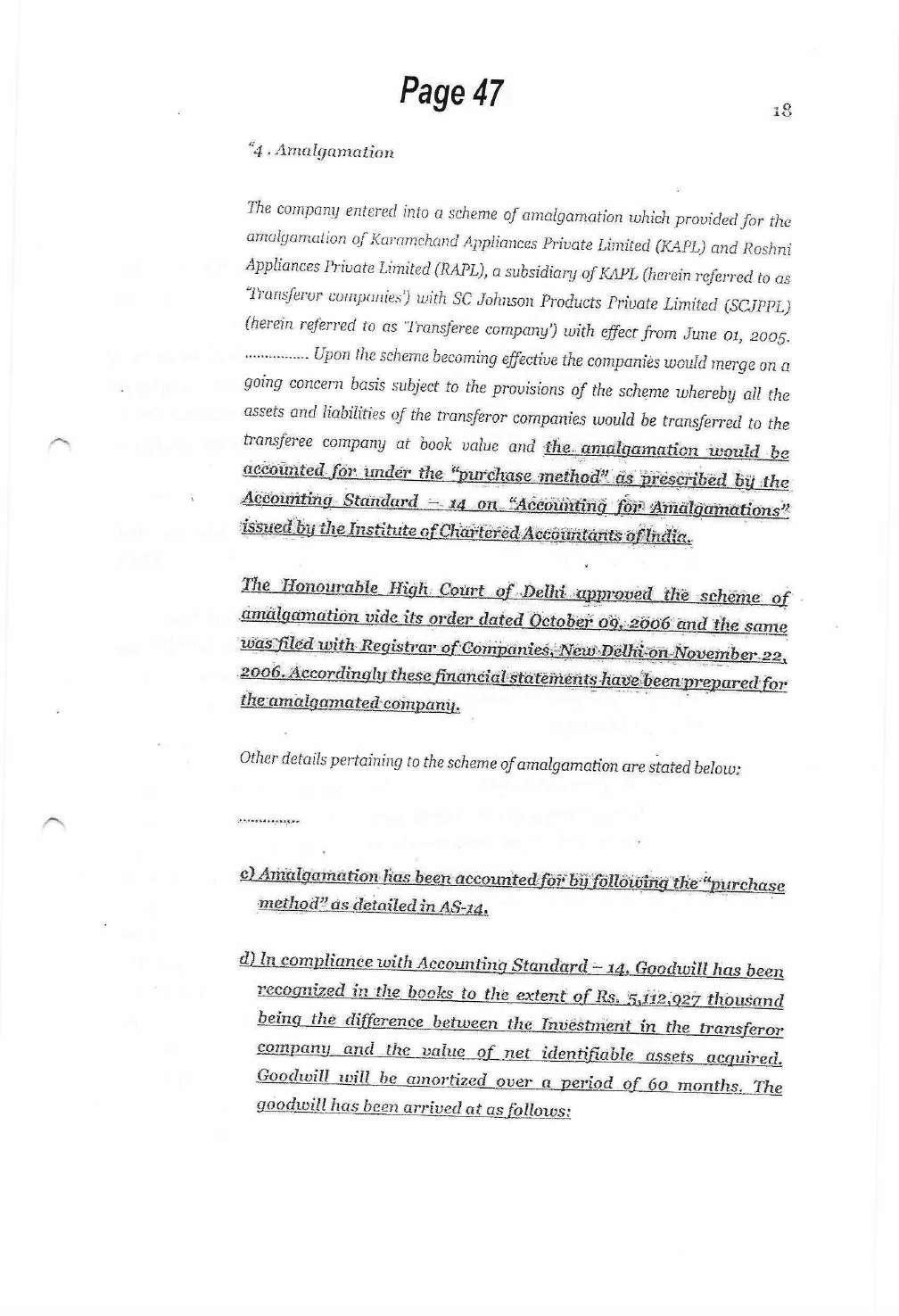 Exhibit reproduced from the original judgment