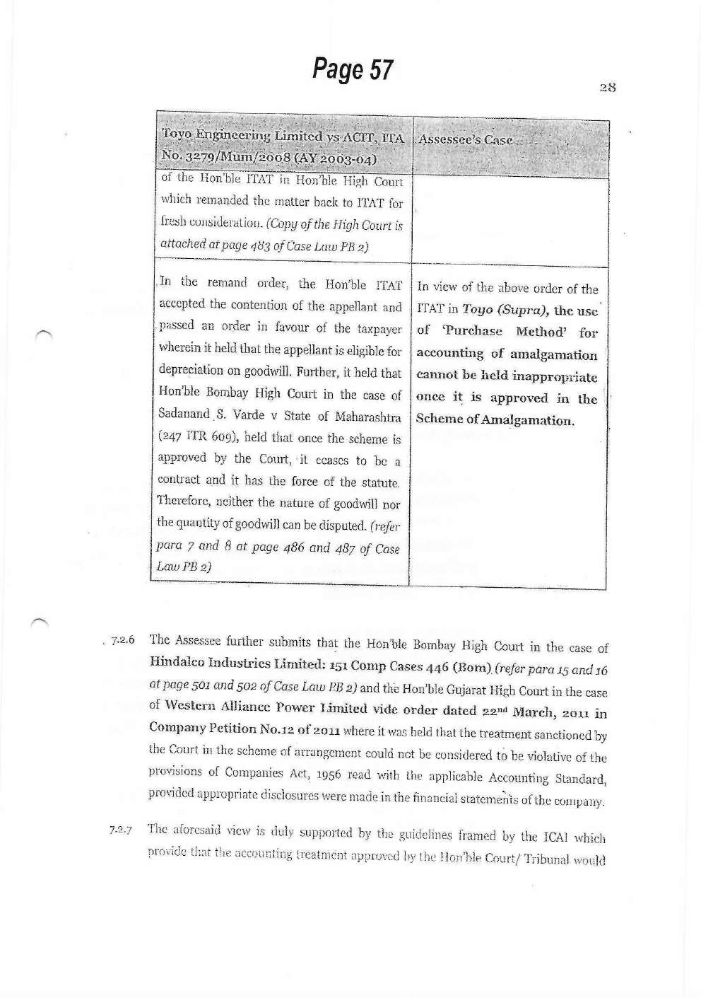 Exhibit reproduced from the original judgment