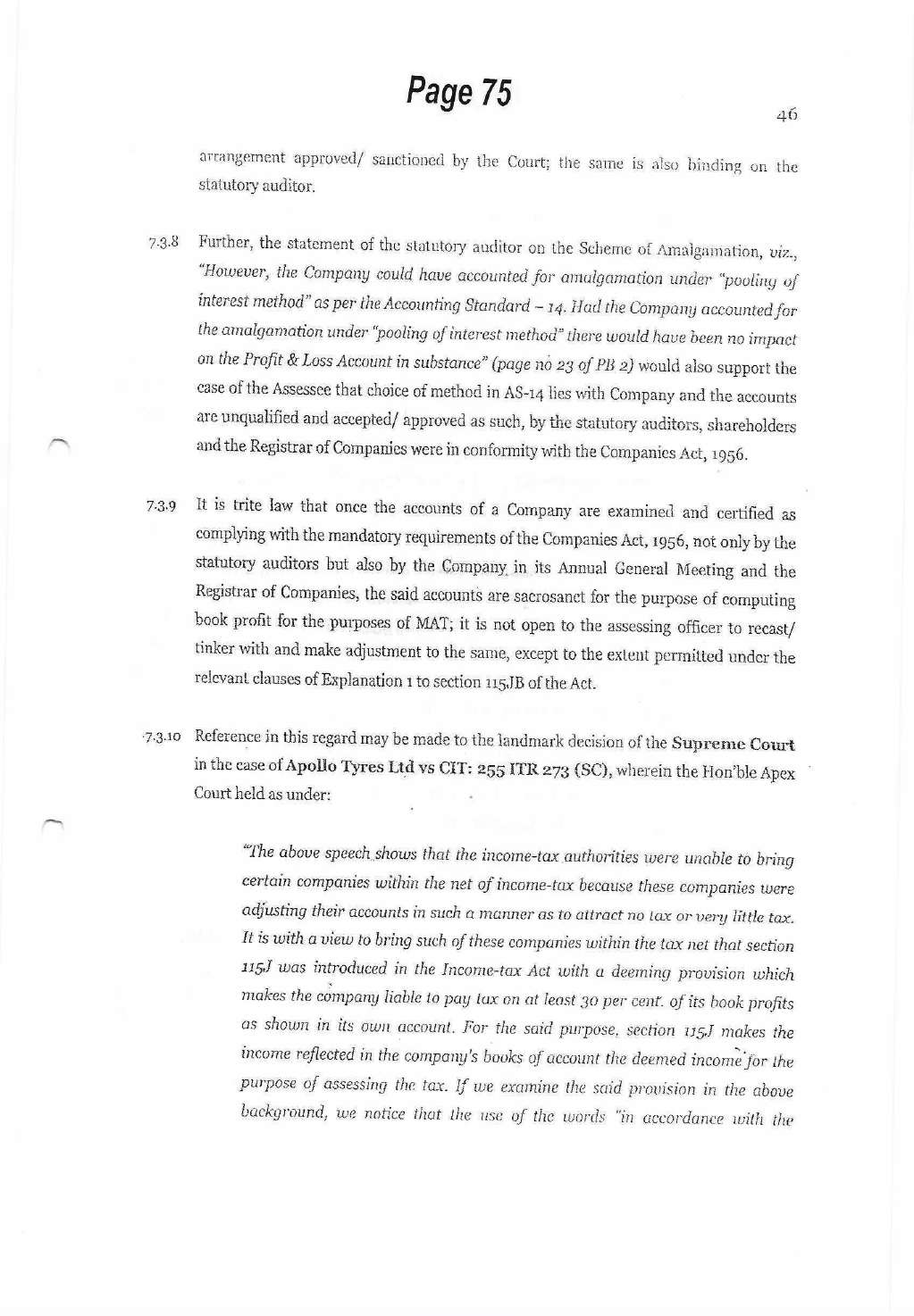 Exhibit reproduced from the original judgment