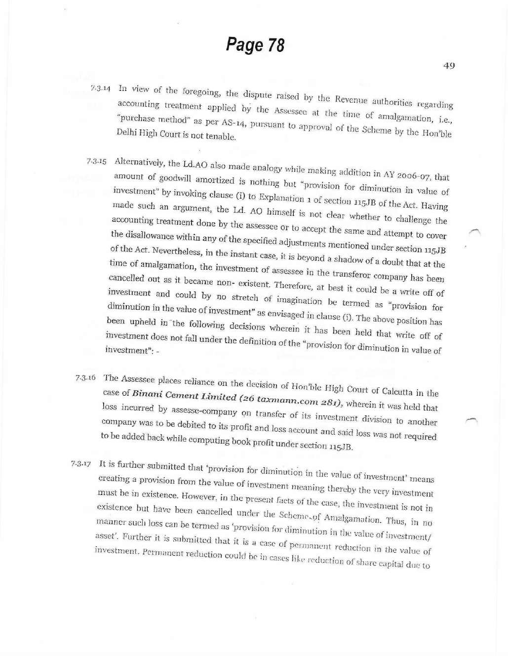 Exhibit reproduced from the original judgment