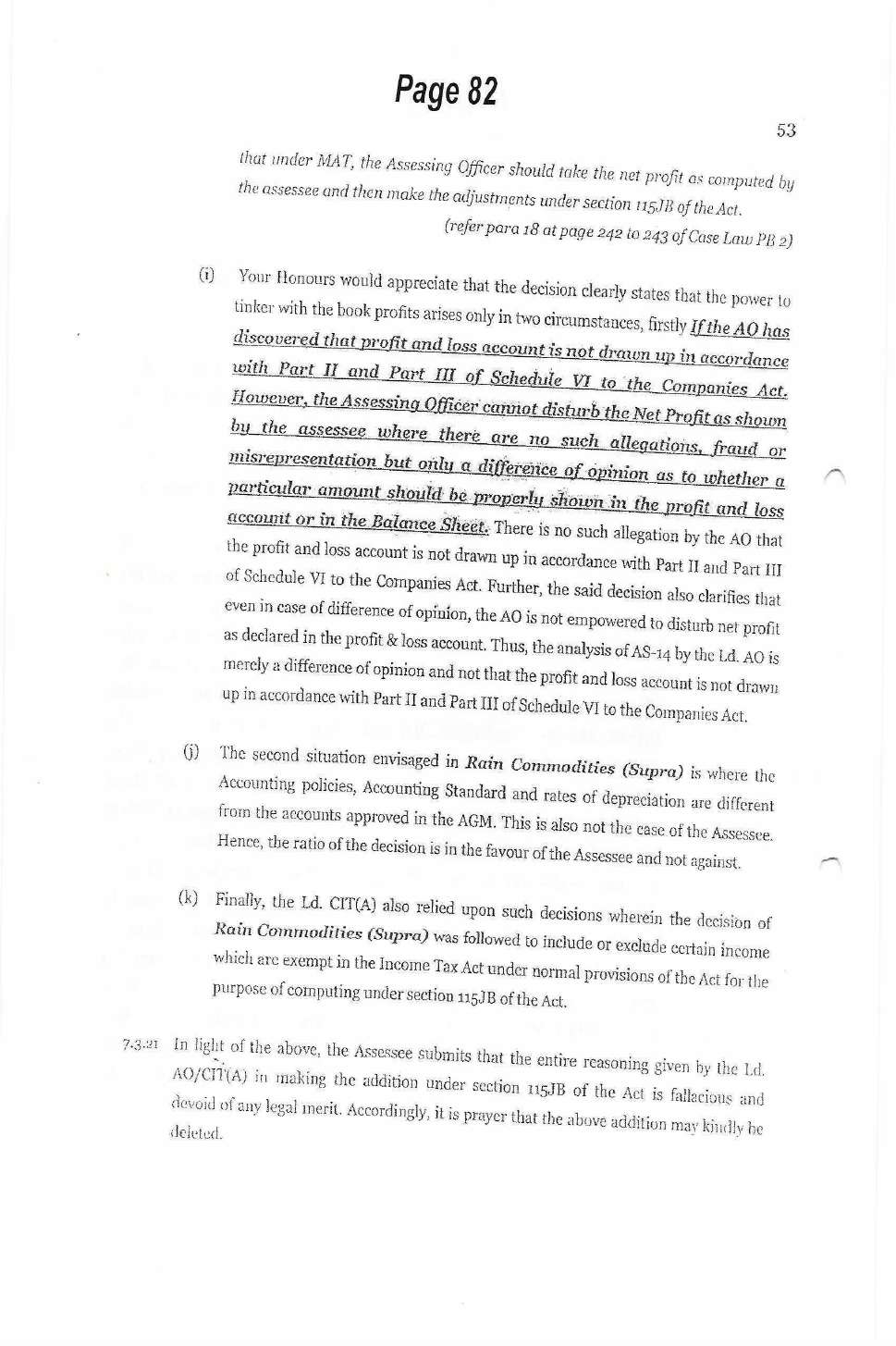 Exhibit reproduced from the original judgment