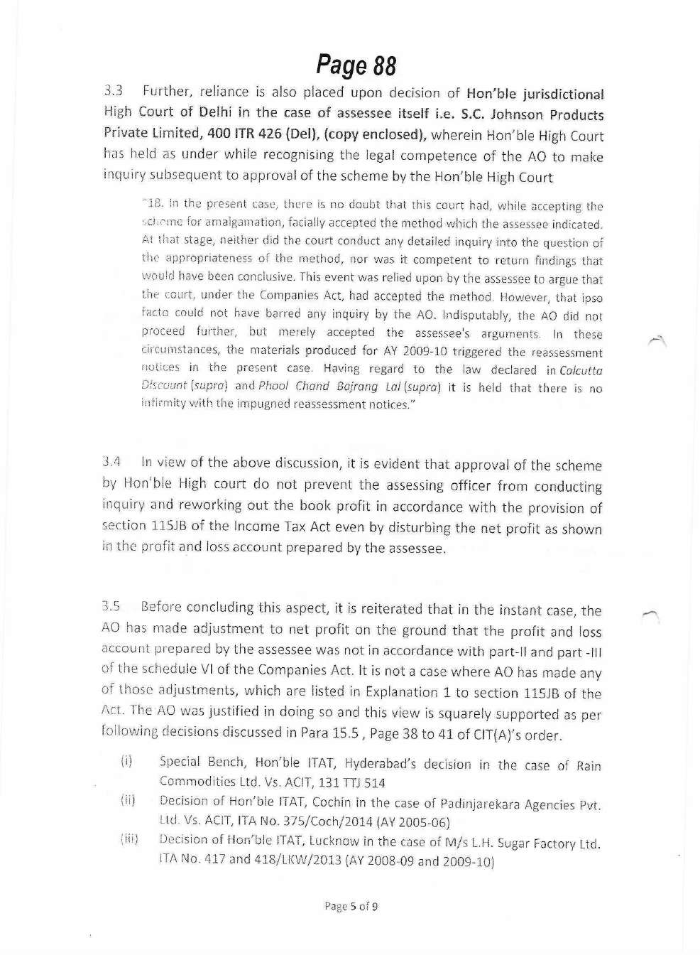 Exhibit reproduced from the original judgment