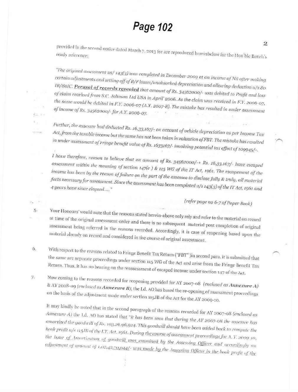 Exhibit reproduced from the original judgment