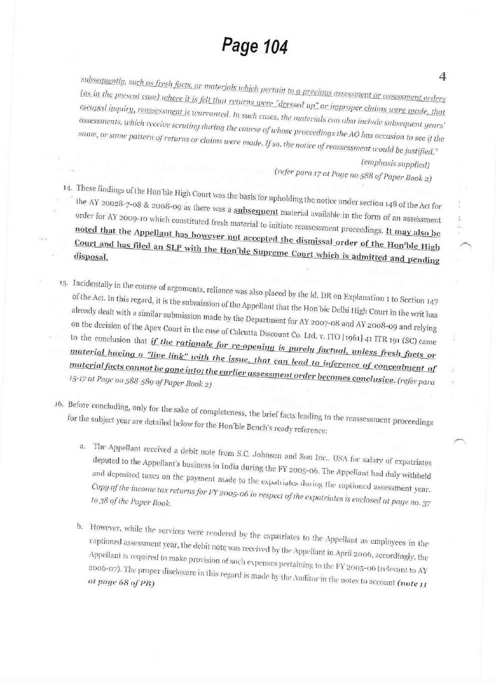 Exhibit reproduced from the original judgment