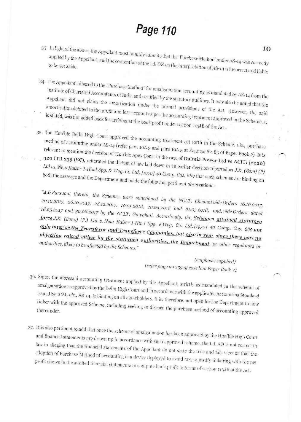 Exhibit reproduced from the original judgment