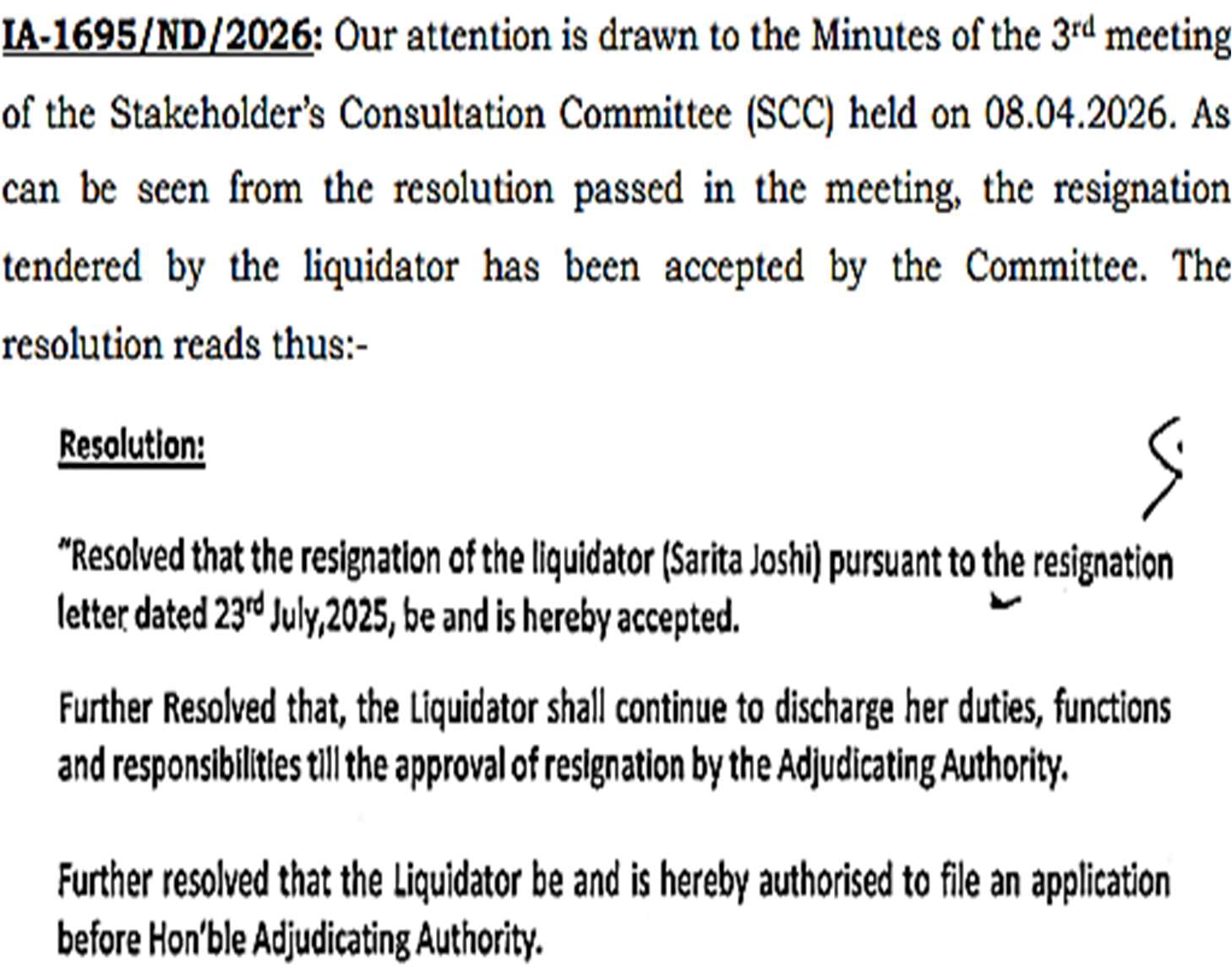 Exhibit reproduced from the original judgment