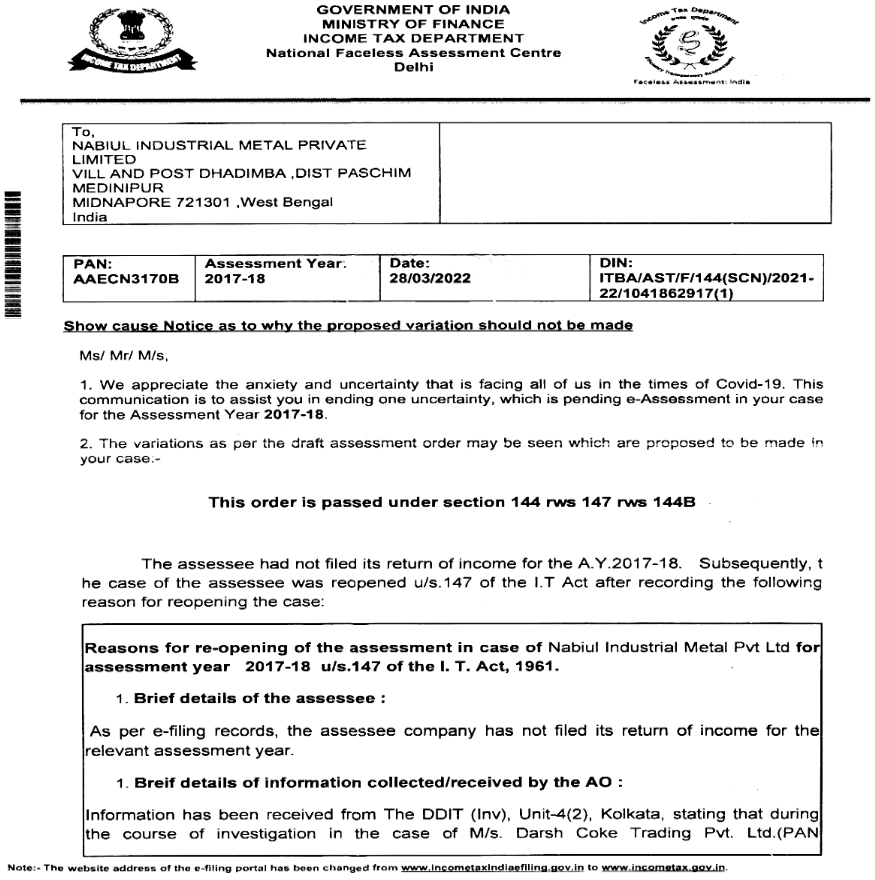 Exhibit reproduced from the original judgment