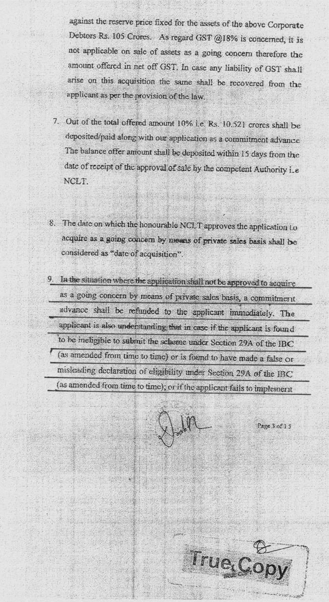 Exhibit reproduced from the original judgment