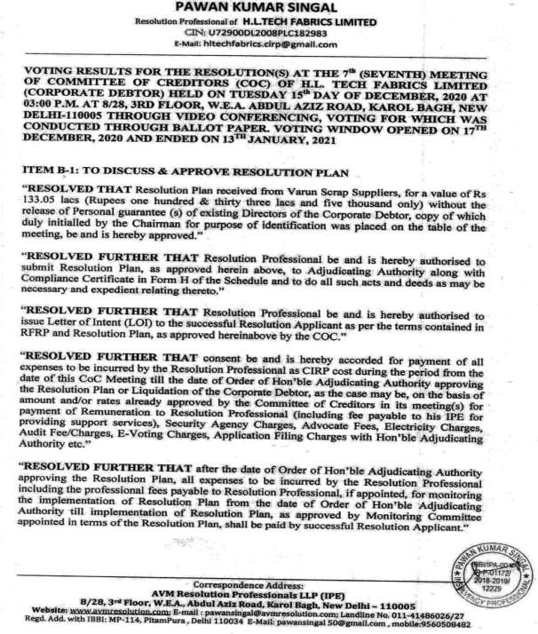 Exhibit reproduced from the original judgment