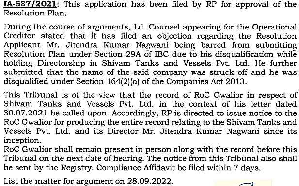 Exhibit reproduced from the original judgment