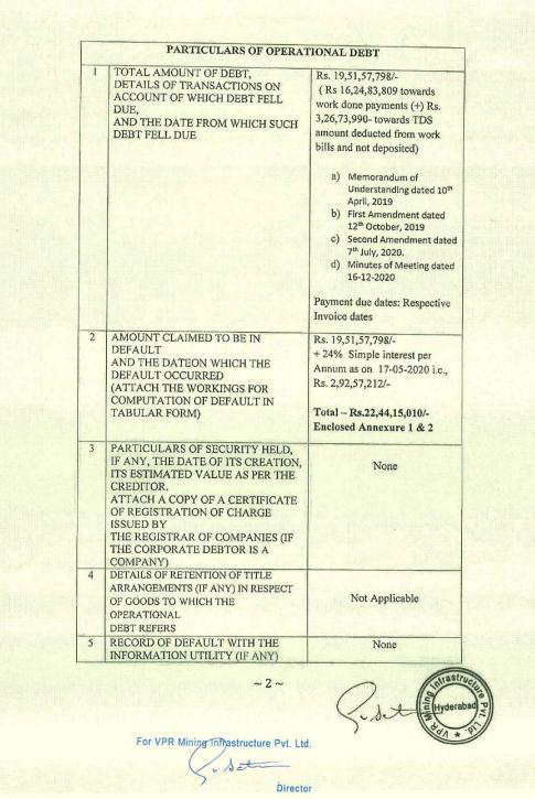 Exhibit reproduced from the original judgment
