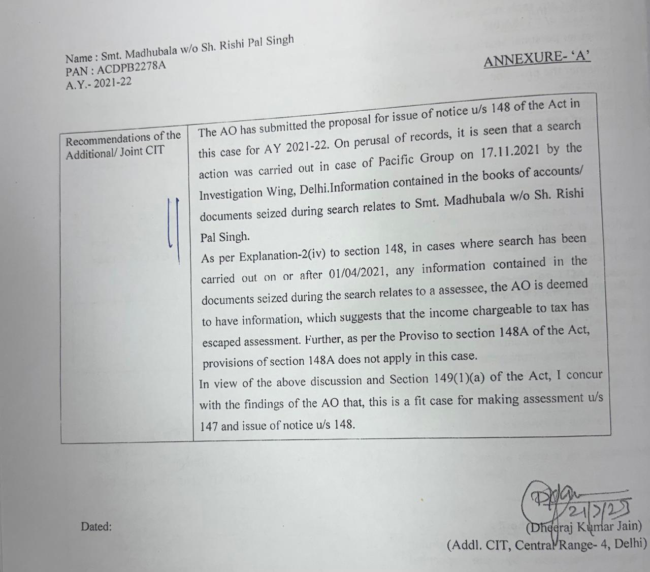 Exhibit reproduced from the original judgment