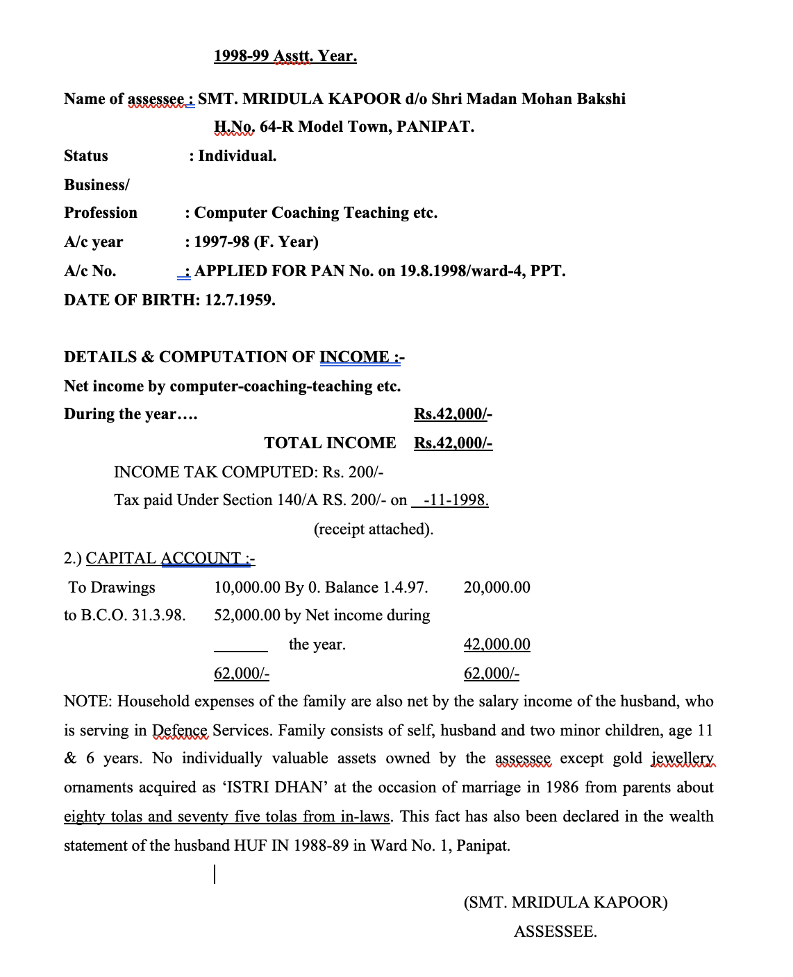 Exhibit reproduced from the original judgment