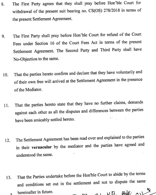 Exhibit reproduced from the original judgment