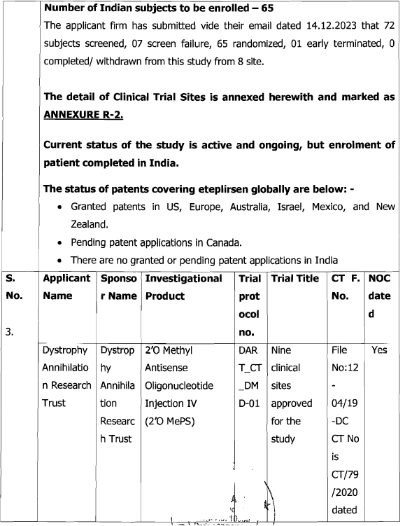 Exhibit reproduced from the original judgment