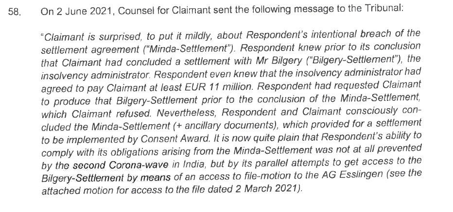 Exhibit reproduced from the original judgment