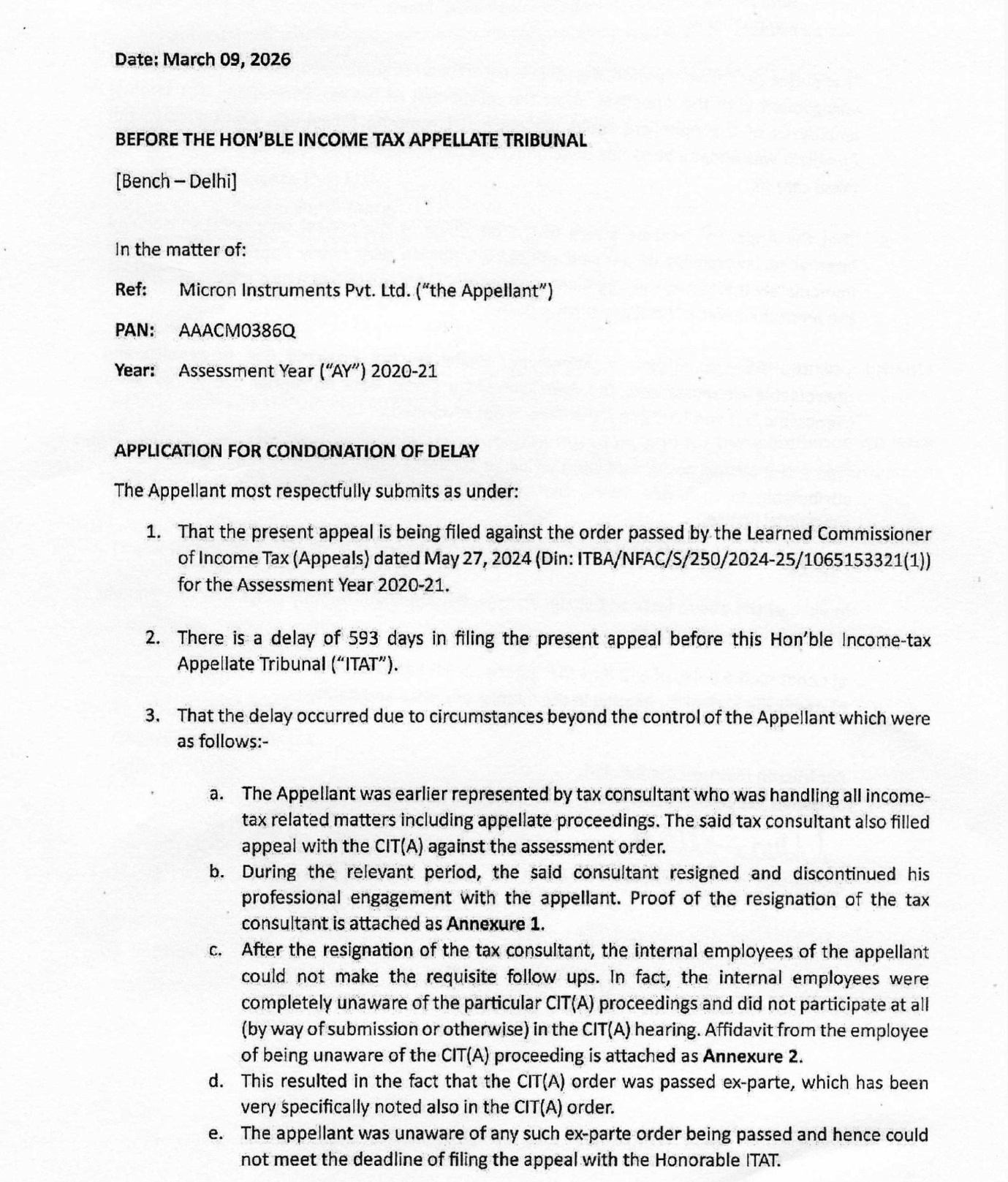 Exhibit reproduced from the original judgment