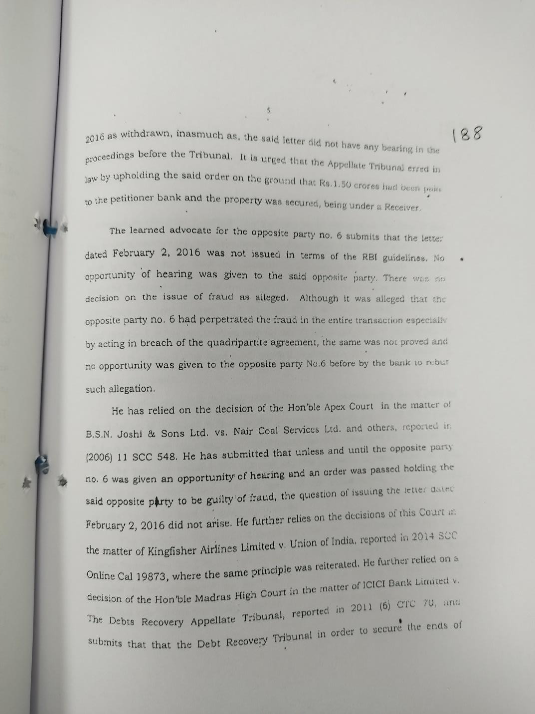 Exhibit reproduced from the original judgment