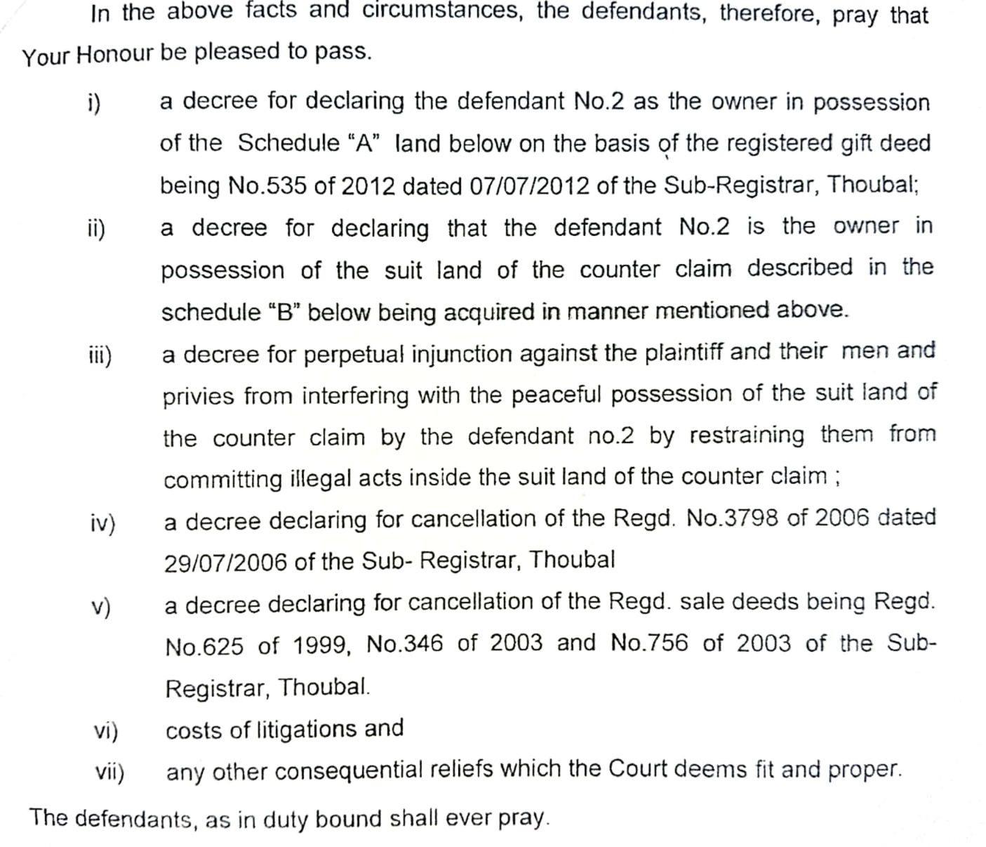 Exhibit reproduced from the original judgment