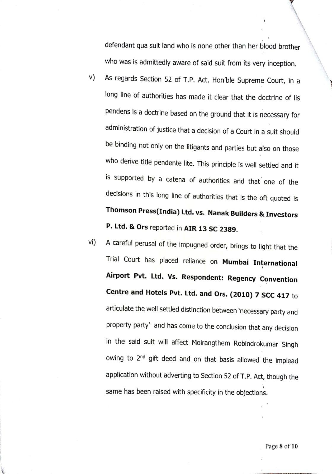 Exhibit reproduced from the original judgment
