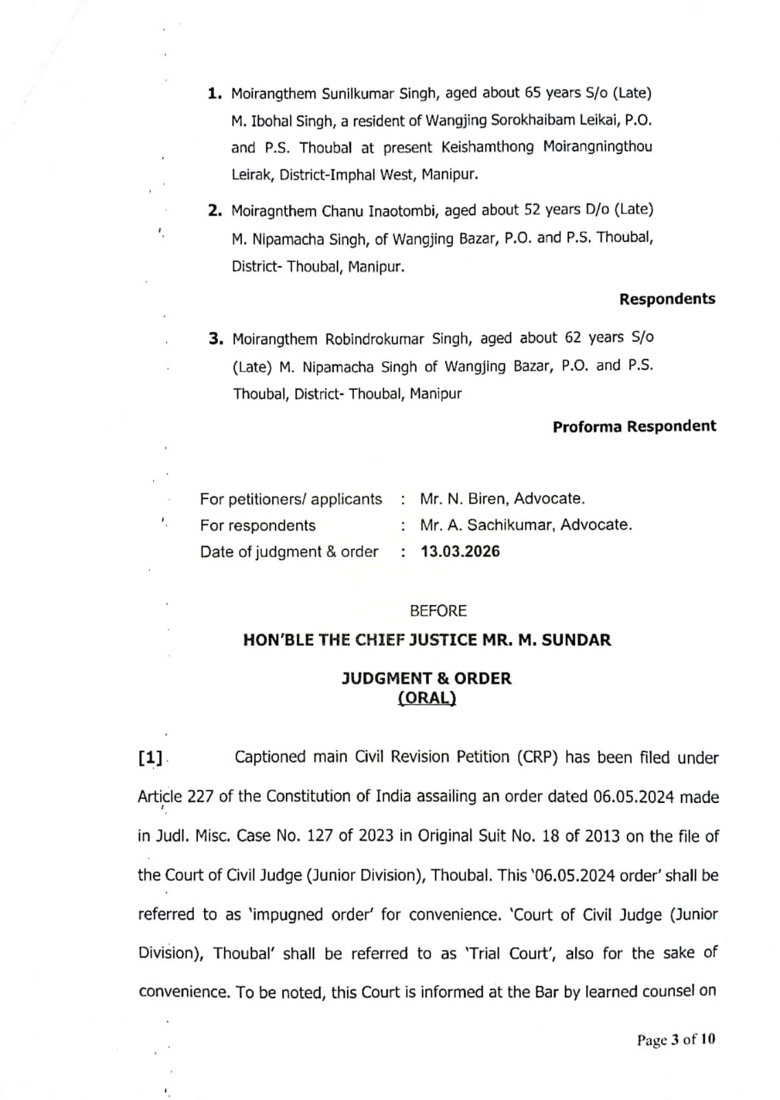 Exhibit reproduced from the original judgment