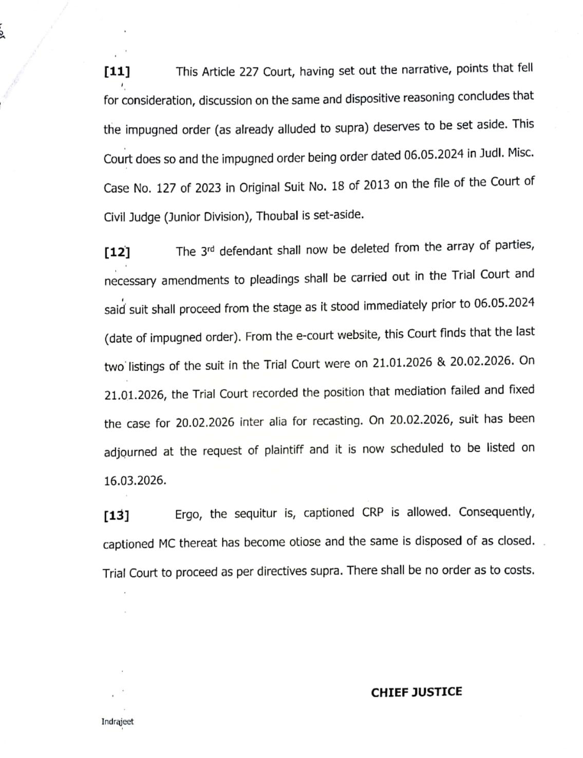 Exhibit reproduced from the original judgment