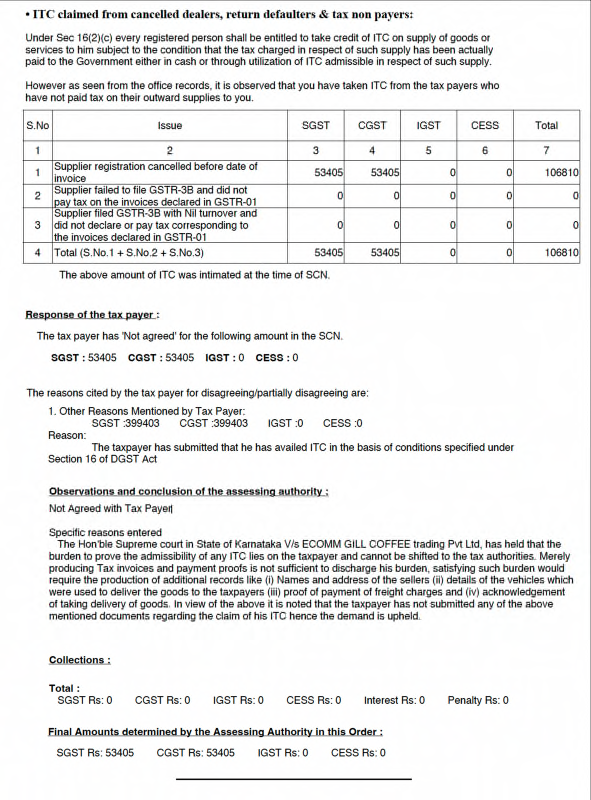 Exhibit reproduced from the original judgment
