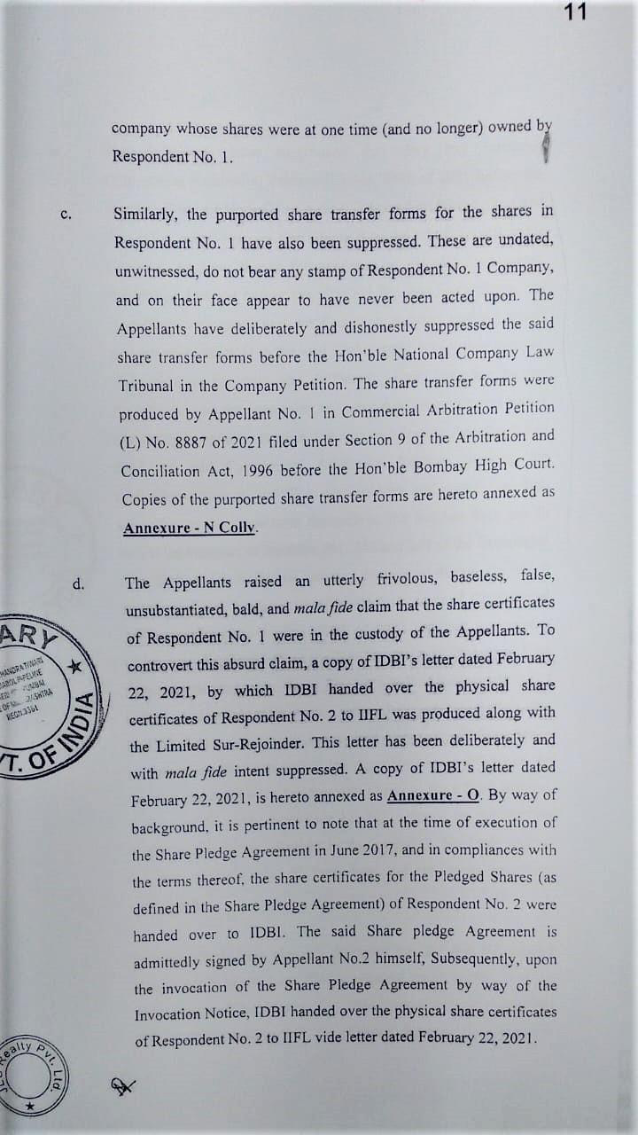 Exhibit reproduced from the original judgment