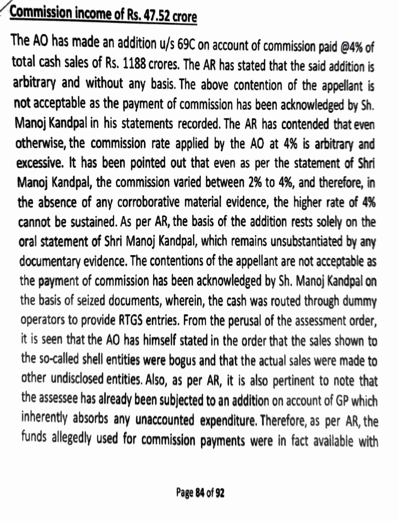 Exhibit reproduced from the original judgment