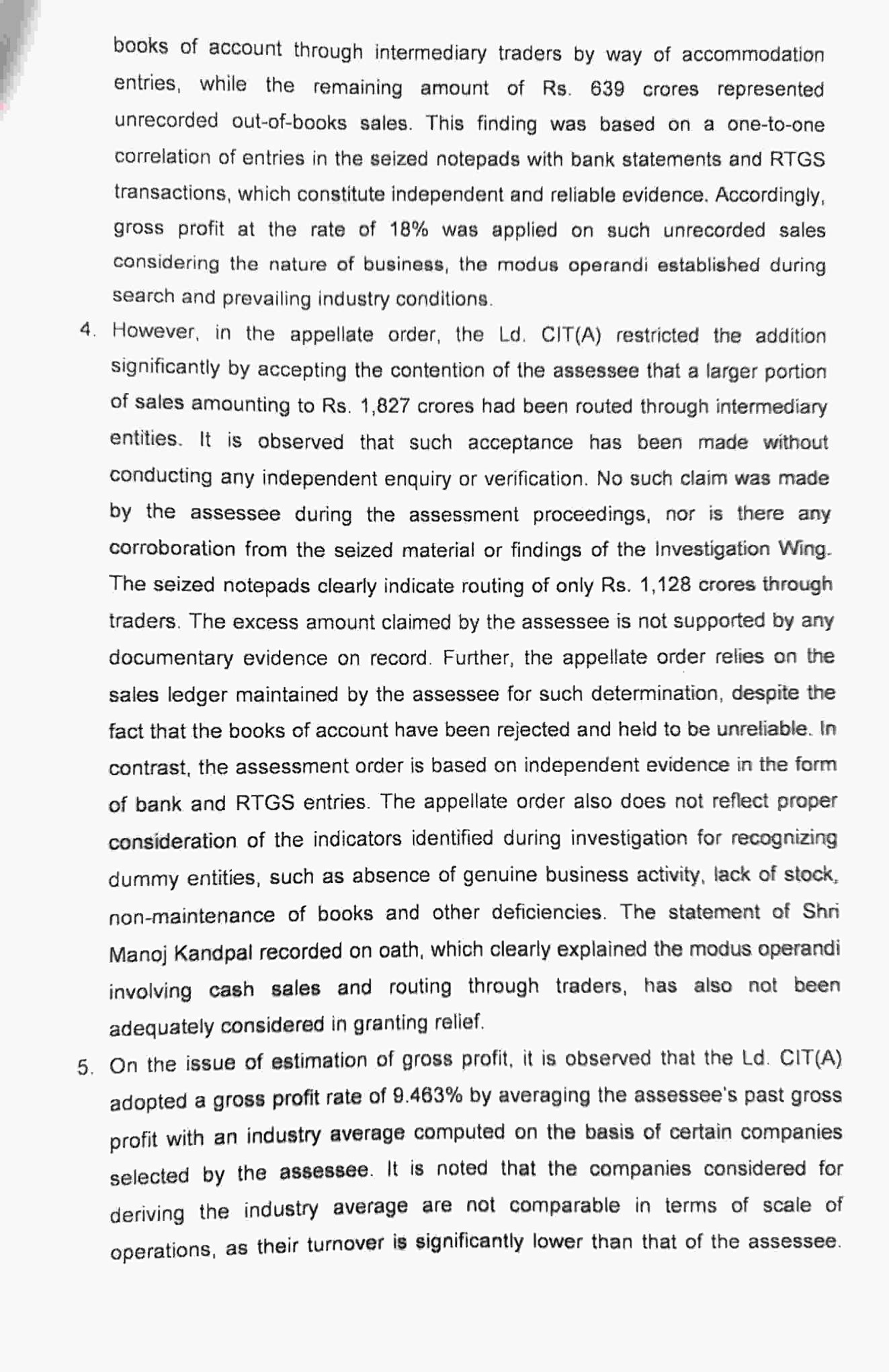 Exhibit reproduced from the original judgment