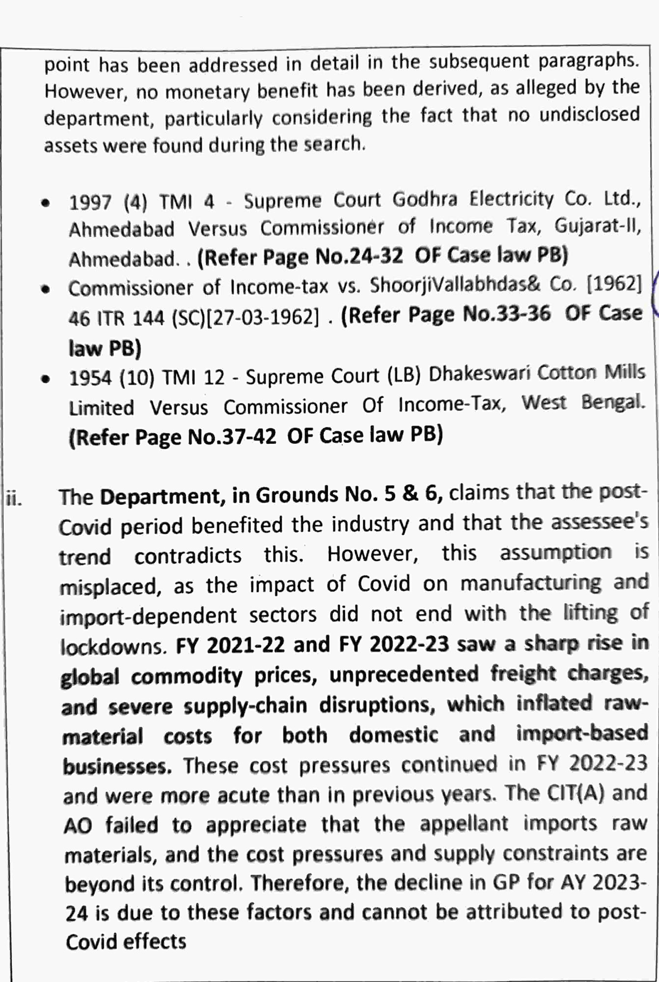 Exhibit reproduced from the original judgment