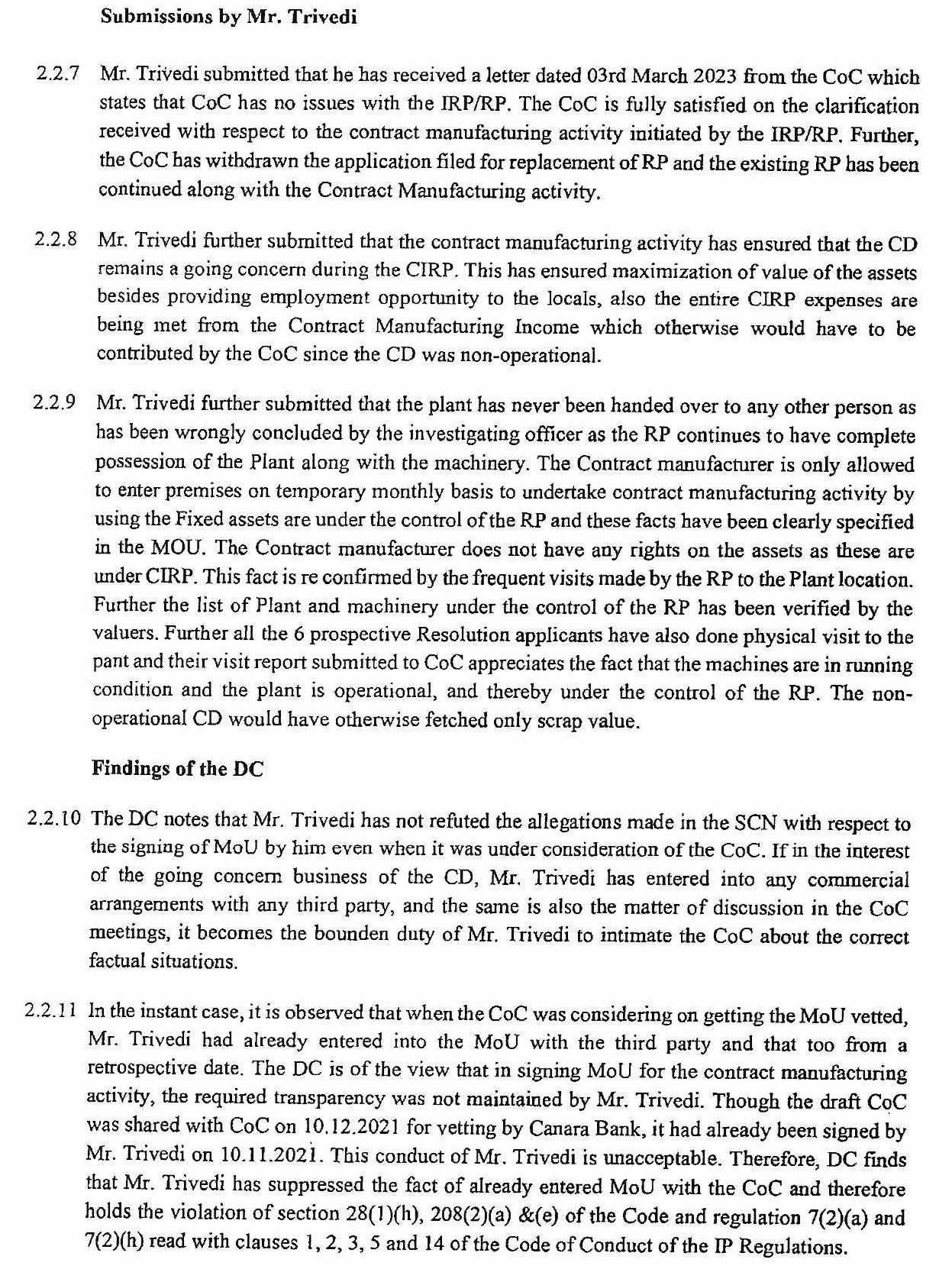 Exhibit reproduced from the original judgment