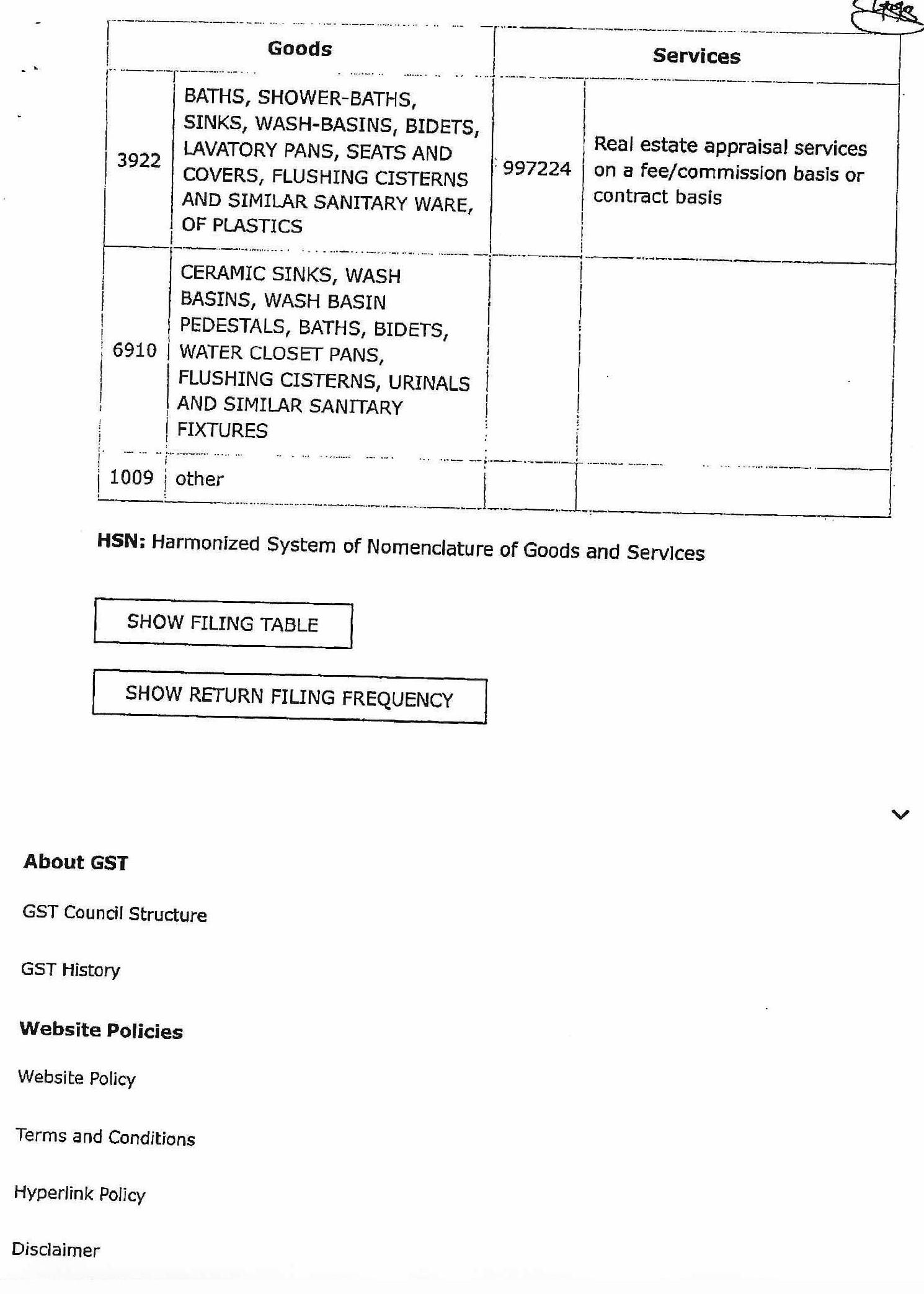Exhibit reproduced from the original judgment