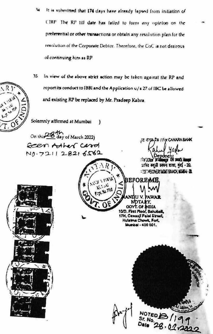 Exhibit reproduced from the original judgment