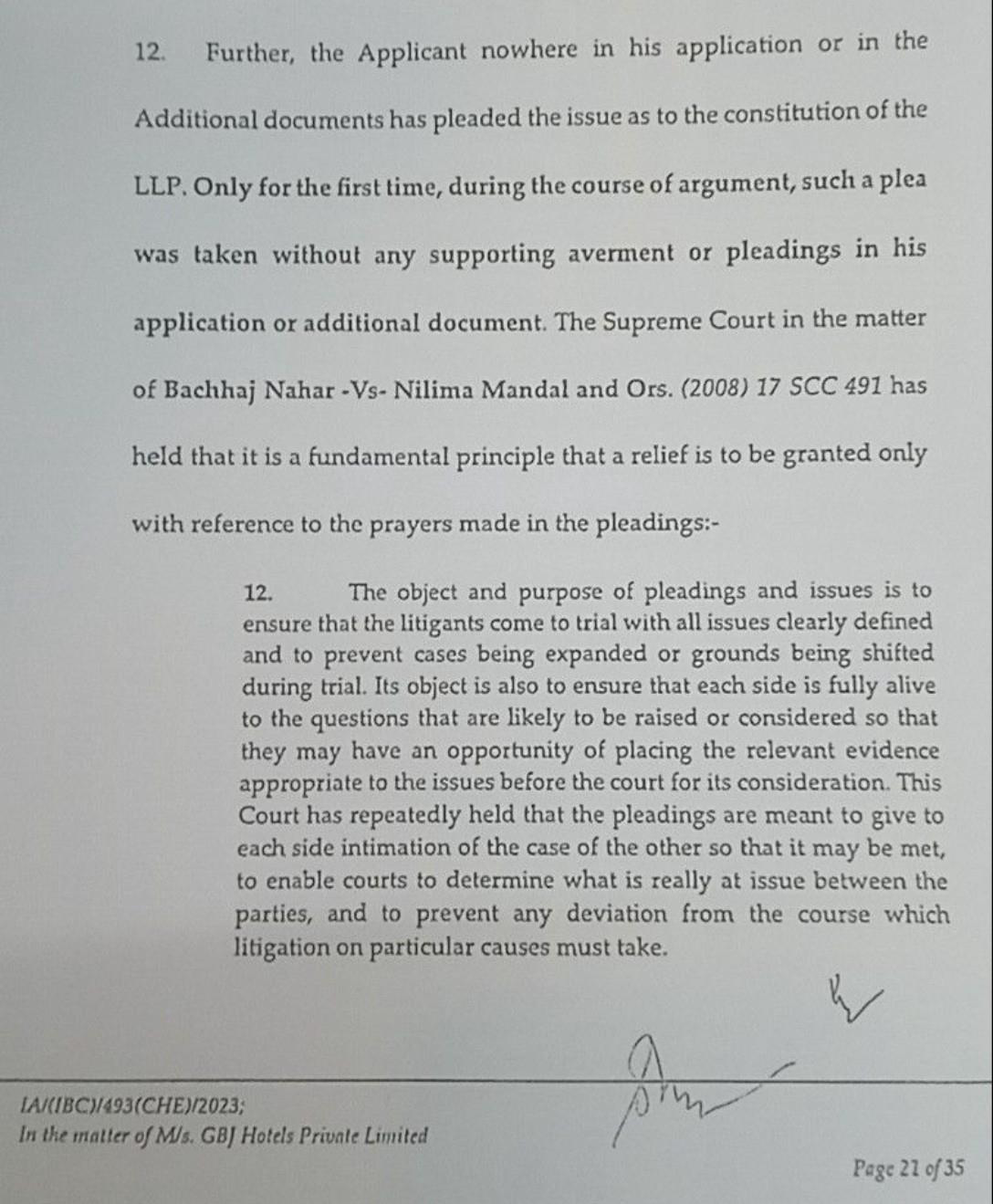 Exhibit reproduced from the original judgment