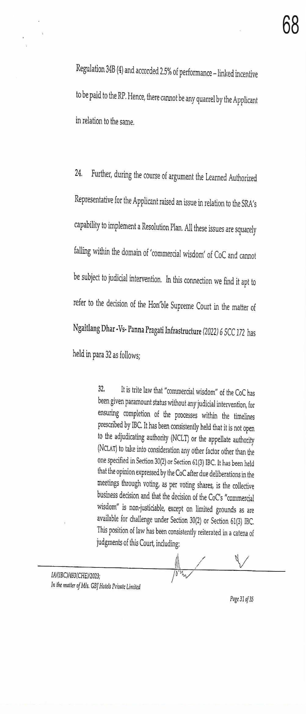 Exhibit reproduced from the original judgment