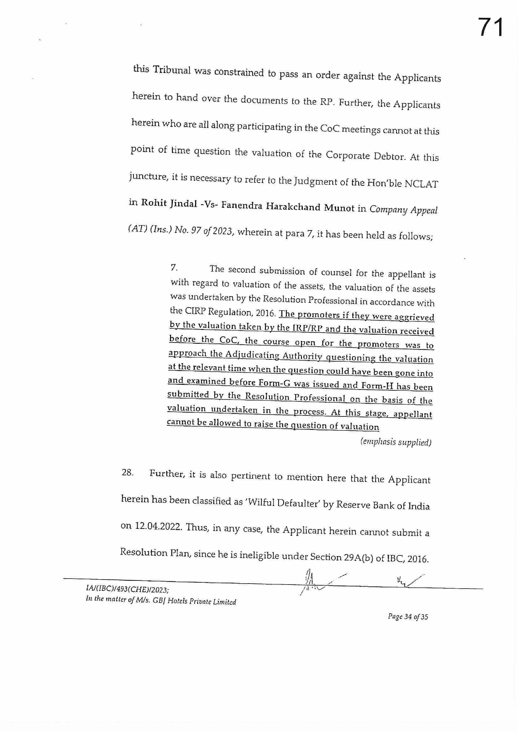 Exhibit reproduced from the original judgment