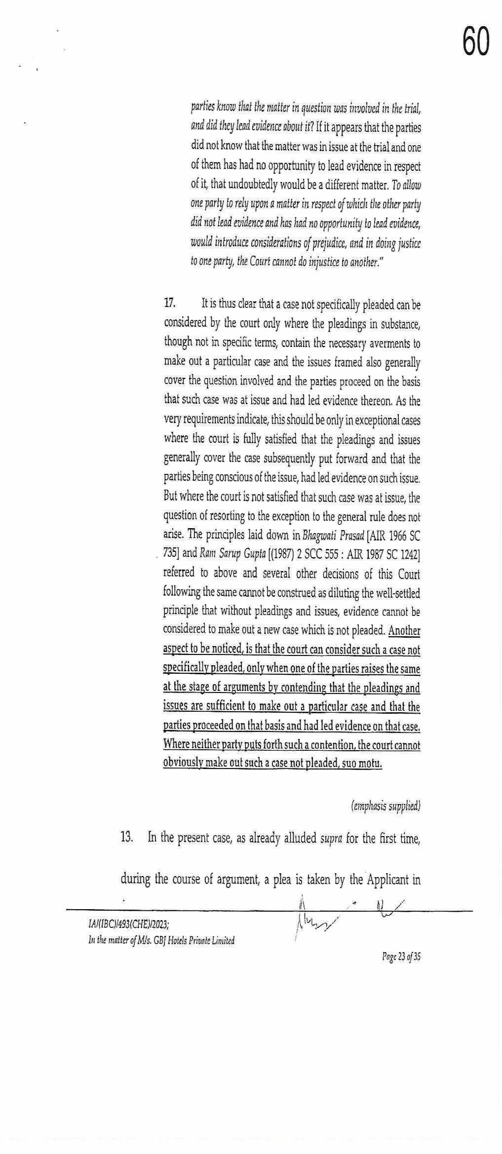 Exhibit reproduced from the original judgment
