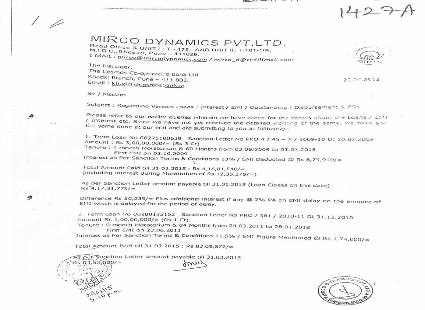 Exhibit reproduced from the original judgment
