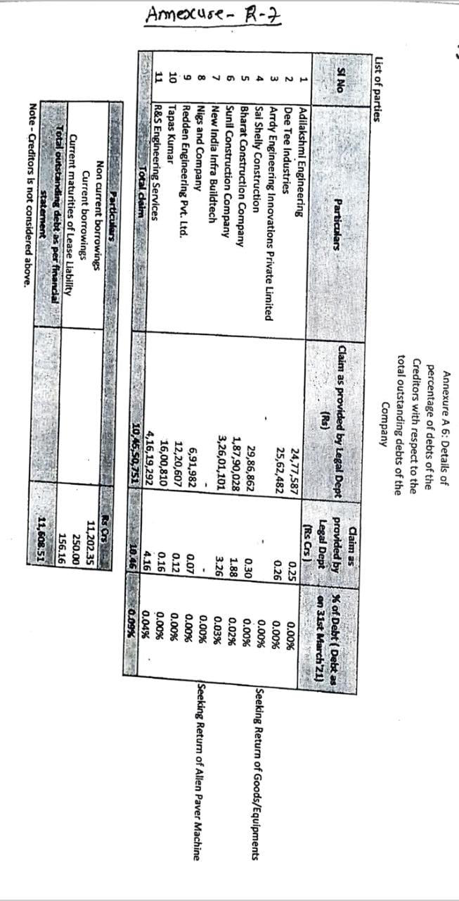 Exhibit reproduced from the original judgment