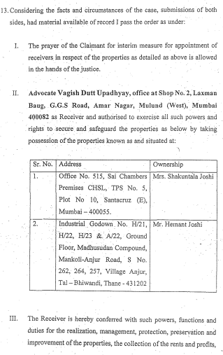 Exhibit reproduced from the original judgment
