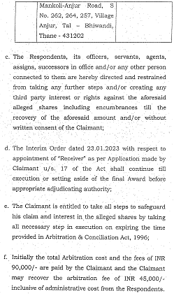 Exhibit reproduced from the original judgment