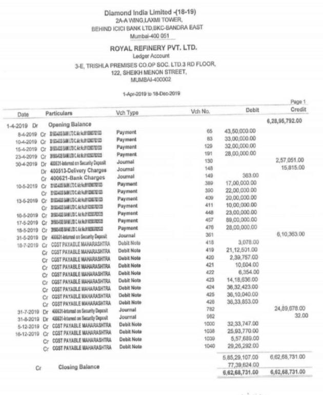 Exhibit reproduced from the original judgment