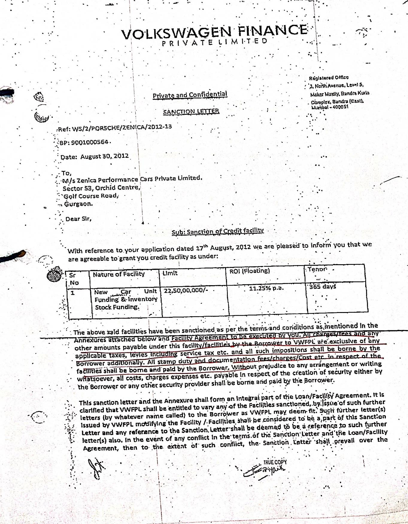 Exhibit reproduced from the original judgment
