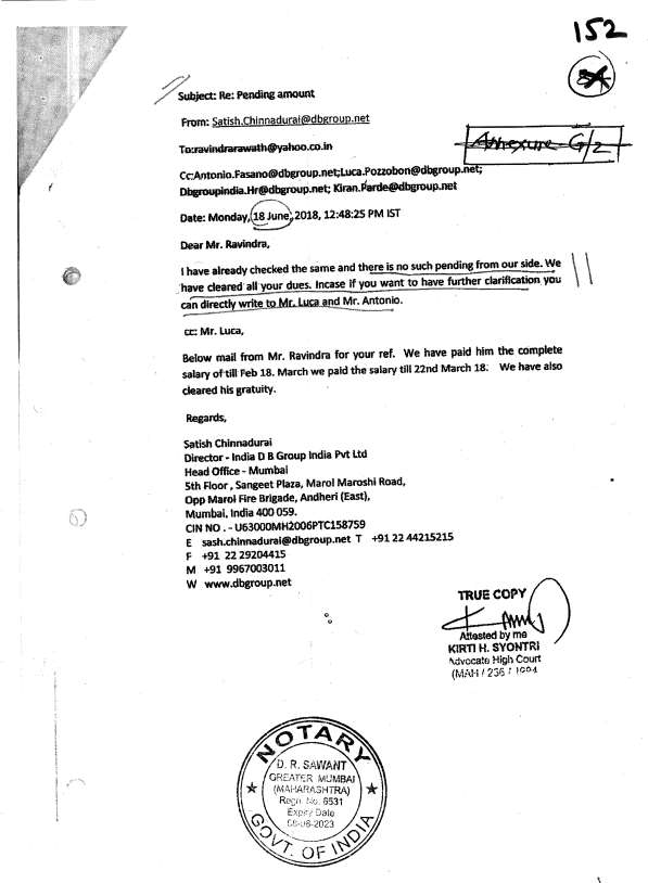 Exhibit reproduced from the original judgment