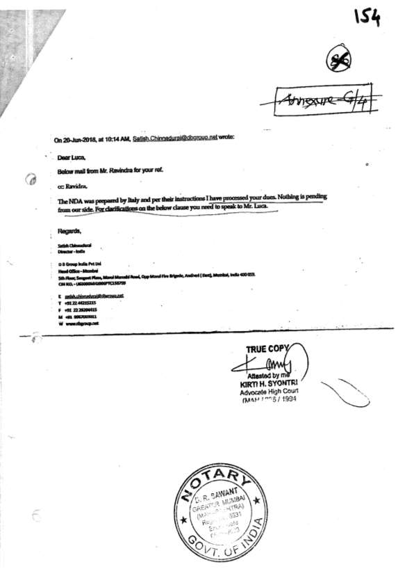 Exhibit reproduced from the original judgment