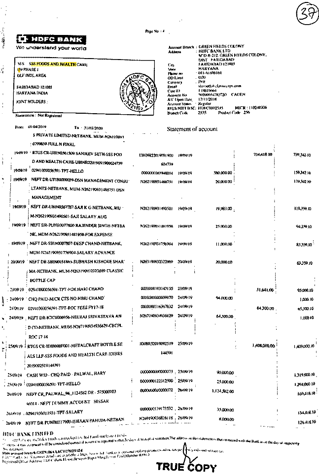 Exhibit reproduced from the original judgment